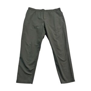 Lululemon XXL New Venture Trouser Pique Olive Green Stretch Tapered Pants M5AKBS